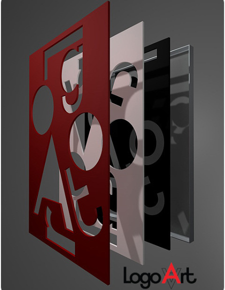 B3D-Studio: LogoArt, 3D Logo, Firmenlogo, Wandobjekt, 3D Wanddekoration, Logo Eyecatcher