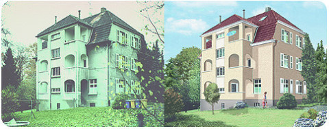 B3D-Studio: Fotoretusche Objektdarstellung, Immobilien Marketing, Architektur Präsentation