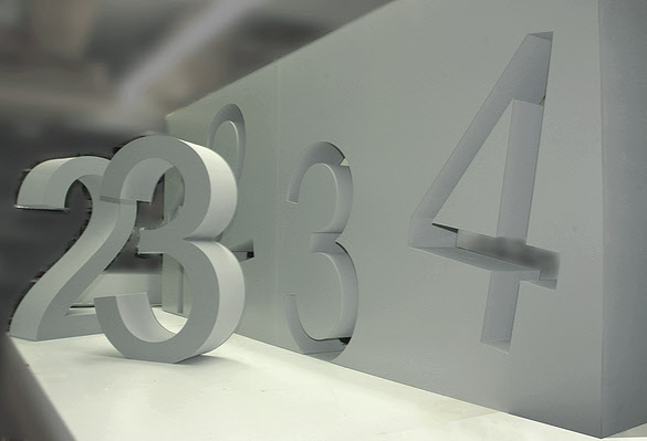 3D Buchstaben, Styroporbuchstaben, Buchstaben mit Front aus PVC