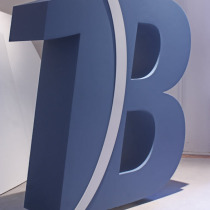 B3D-Studio, 3D Buchstaben, 3D Logo, Styroporbuchstaben, Styrodur Buchstaben, XPS Buchstaben, freistehende XXL Buchstaben, EPS Hartschaum Buchstaben mit gespachtelter Oberfläche