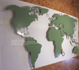 B3D-Studio: 3D Weltkarte, leuchtende Wandkarte, LED Weltkarte, 3D Europakarte, 3D regional Karte, Weltkarte aus Metall, Weltkarte aus Kunststoff, Weltkarte aus Metall oder Acrylglas, Wandkarte aus Plexiglas